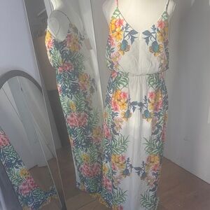 Pink Owl Tropical Floral Maxi Dress
